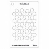 That's Crafty! Dinky Stencil - Bubble Wrap - TC076