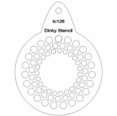 That's Crafty! Round Dinky Stencil - Bubble Circle - TC126