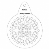 That's Crafty! Round Dinky Stencil - Decorative Petals - TC122