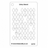 That's Crafty! Dinky Stencil - Distressed Harlequin Background - TC019