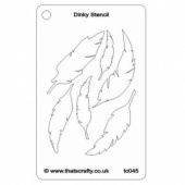 That's Crafty! Dinky Stencil - Feathers - TC045