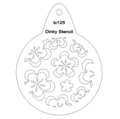 That's Crafty! Round Dinky Stencil - Flowers - TC125