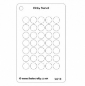 That's Crafty! Dinky Stencil - Large Circles Background - TC018
