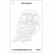 That's Crafty! Dinky Stencil - Owl - TC103