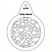 That's Crafty! Round Dinky Stencil - Pebbles - TC153