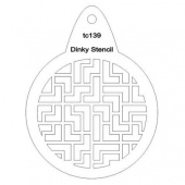 That's Crafty! Round Dinky Stencil - Puzzle - TC139
