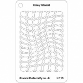 That's Crafty! Dinky Stencil - Random Ovals - TC113