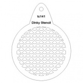 That's Crafty! Round Dinky Stencil - Scales - TC141