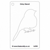 That's Crafty! Dinky Stencil - Robin Silhouette - TC058