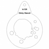 That's Crafty! Round Dinky Stencil - Splats - TC128