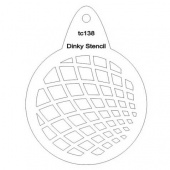 That's Crafty! Round Dinky Stencil - Squared - TC138