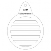 That's Crafty! Round Dinky Stencil - Stripes - TC137