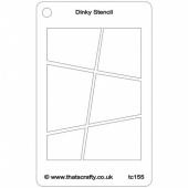 That's Crafty! Dinky Stencil - Uneven Squares - TC155