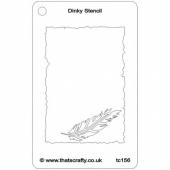 That's Crafty! Dinky Stencil - Feather - TC156