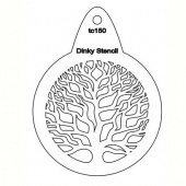 That's Crafty! Round Dinky Stencil - Tree - TC150