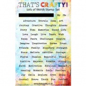 That's Crafty! Clear Stamp Set - Lots of Words
