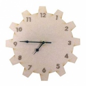 That's Crafty! Surfaces MDF Clock - Cog