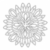 That's Crafty! 6ins x 6ins Mask - Decorative Flower