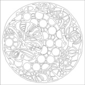 That's Crafty! 6ins x 6ins Mask - Round We Go