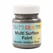 That's Crafty! Multi Surface Paint - Metallic Antique Silver