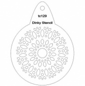That's Crafty! Round Dinky Stencil - Petal Explosion - TC129