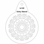 That's Crafty! Round Dinky Stencil - Petal Explosion - TC129