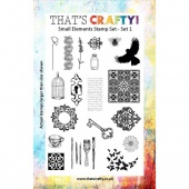 That's Crafty! Clear Stamp Set - Small Elements - Set 1
