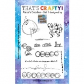 That's Crafty! Clear Stamp Set - Alexa's Doodles - Set 1