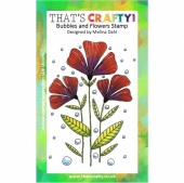 That's Crafty! A6 Clear Stamp - Bubbles and Flowers