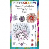 That's Crafty! Clear Stamp Set - Donna's Girls Collection - Claire