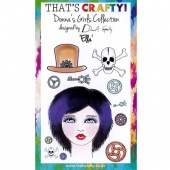 That's Crafty! Clear Stamp Set - Donna's Girls Collection - Ella