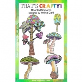 That's Crafty! Clear Stamp Set - Doodled Shrooms