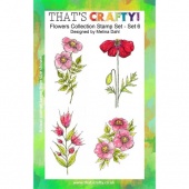 That's Crafty! Clear Stamp Set - Flowers Collection - Set 6