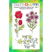That's Crafty! Clear Stamp Set - Flowers Collection - Set 7
