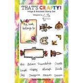 That's Crafty! Clear Stamp Set - Hinge & Brackets