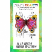 That's Crafty! A6 Clear Stamp Set - Life is a Balance