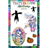 That's Crafty! Clear Stamp Set - Little Darklings Set 1