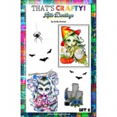 That's Crafty! Clear Stamp Set - Little Darklings Set 2