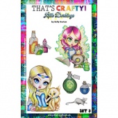 That's Crafty! Clear Stamp Set - Little Darklings Set 3