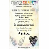 That's Crafty! Clear Stamp Set - Lynne's Affirmations - Set 3