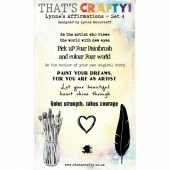 That's Crafty! Clear Stamp Set - Lynne's Affirmations - Set 4