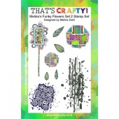 That's Crafty! Clear Stamp Set - Funky Flowers Set 2