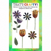 That's Crafty! Clear Stamp Set - Funky Flowers Set 3