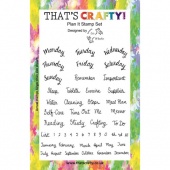 That's Crafty! Clear Stamp Set - Plan It