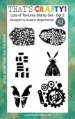 That's Crafty! Clear Stamp Set - Random Artist 222 - Lots of Textures Set 2