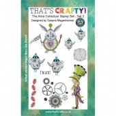 That's Crafty! Clear Stamp Set - Random Artist 222 - The Alice Collection Set 2
