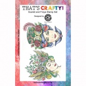That's Crafty! A5 Clear Stamp Set - Scarlet and Freya