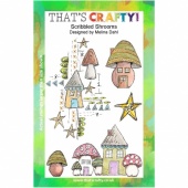 That's Crafty! Clear Stamp Set - Scribbled Shrooms