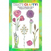 That's Crafty! Clear Stamp Set - Flowers Collection - Set 2