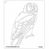 That's Crafty! 6.5ins x 7.5ins Stencil - Owl - TC7020